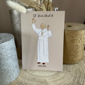 Image de saint Jean Paul 2, pape. Au format A6