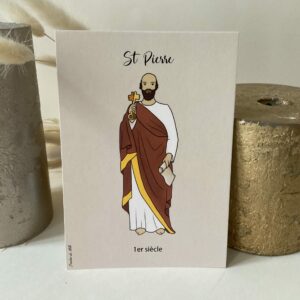 Carte de saint Pierre imprimée au format A6