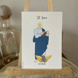 Saint Jean, évangéliste. Représenté avec l ‘aigle. Format A6