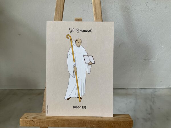Carte de saint Bernard imprimée au format A6