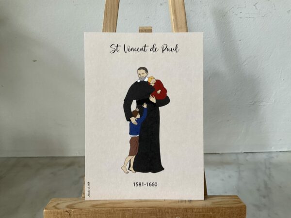 Carte de saint Vincent de Paul, format A6