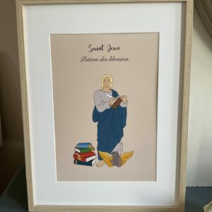 Affiche de saint Jean, patron des libraires format A4