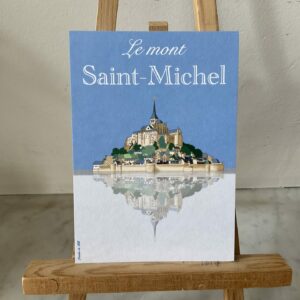 Carte du mont st Michel imprimée au format A6