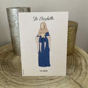 Image de sainte Elisabeth, cousine de Marie. Format A6