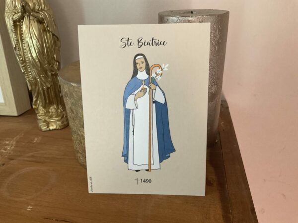 Carte de sainte Béatrice