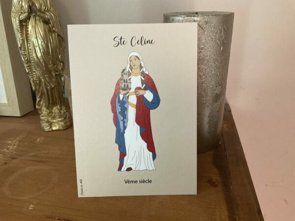 Carte de sainte Céline