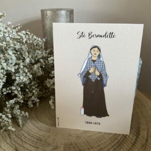 Carte de sainte Bernadette