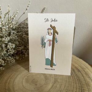 Carte de sainte Julie