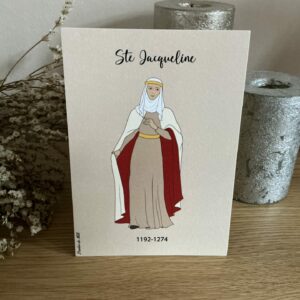 Carte de sainte Jacqueline