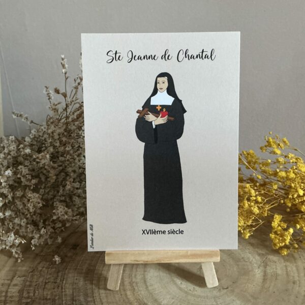 Carte de sainte Jeanne de Chantal