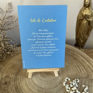 Carte de l ‘acte de contrition