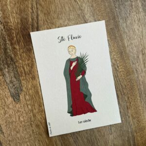Carte de sainte Flavie
