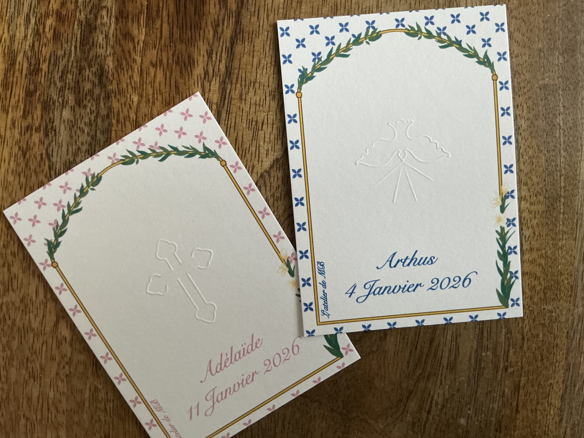 Signet ou carte sur mesure avec gaufrage – Image 4