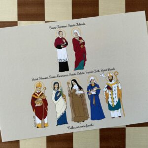 Famille de 7 à 8 saints patrons