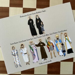 Famille de 9 à 10 saints patrons