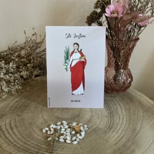 Carte de sainte Justine