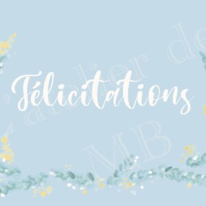 Carte Félicitations