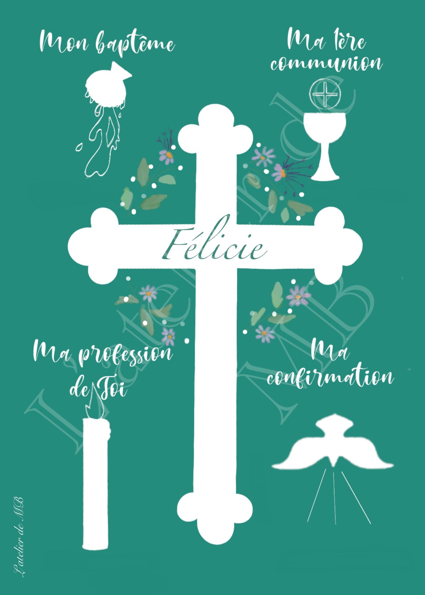 Carte personnalisable vie de foi. – Image 4