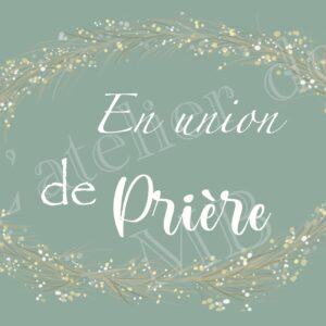 En union de prière