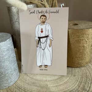 Image de Saint Charles de Foucauld, imprimée au format A6