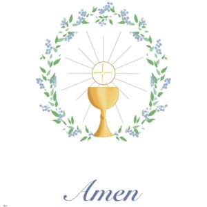 Carte de première communion.