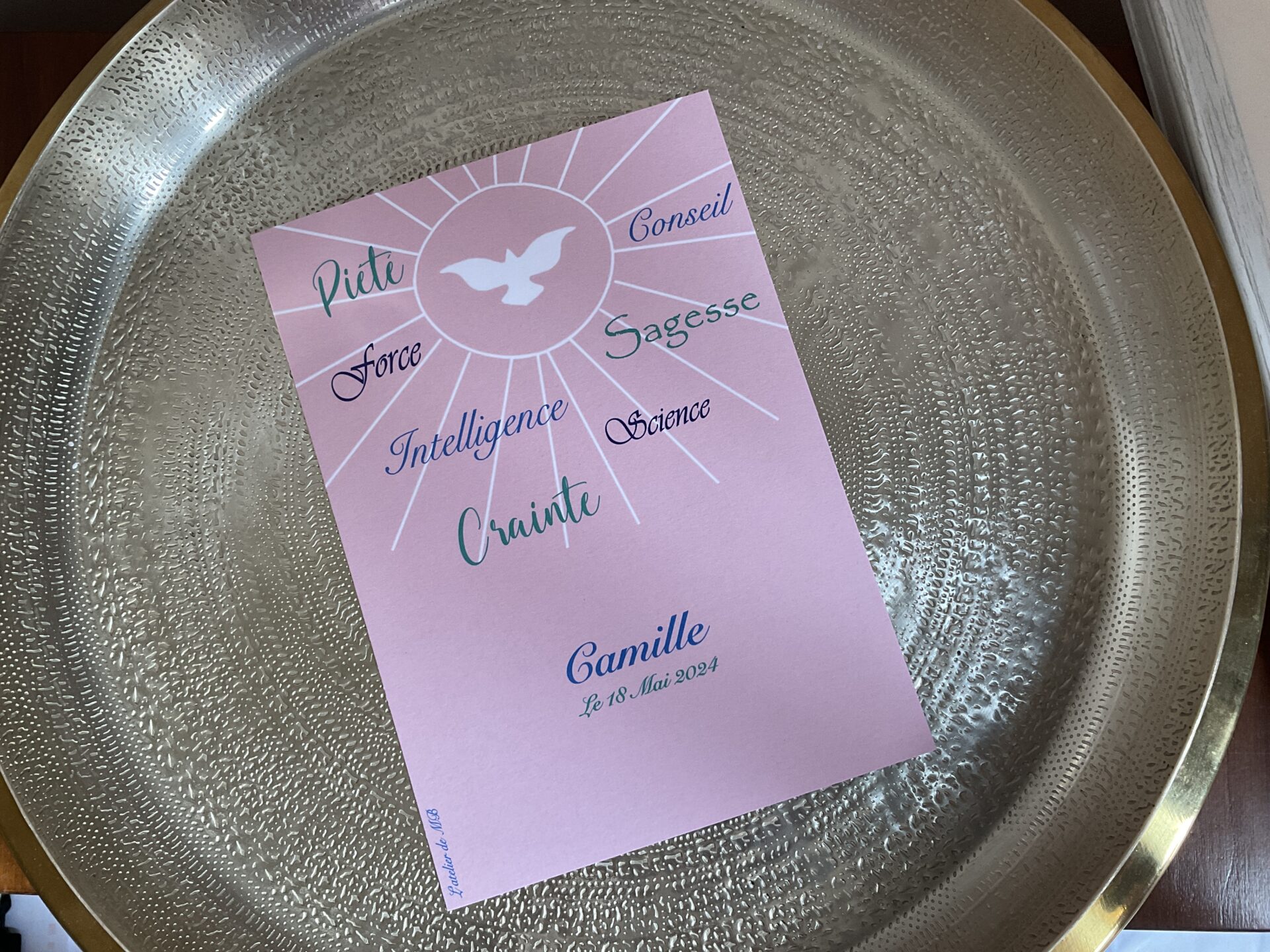 Carte personnalisable A5 confirmation – Image 2