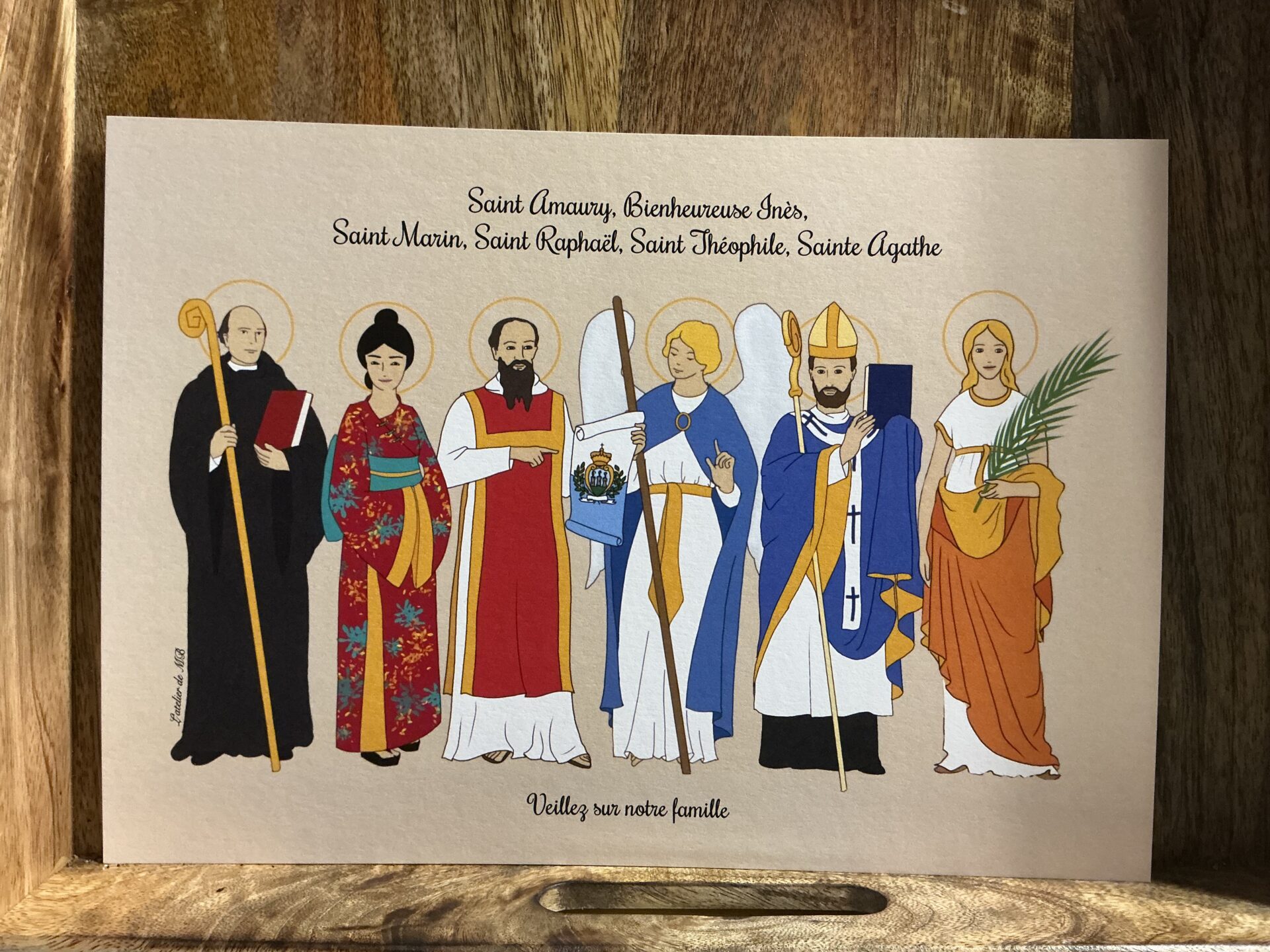 famille de saints ou filleuls jusqu’ à 6 saints – Image 2