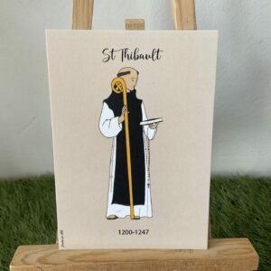 Carte de saint Thibault de Marcy. Abbé. Format A6