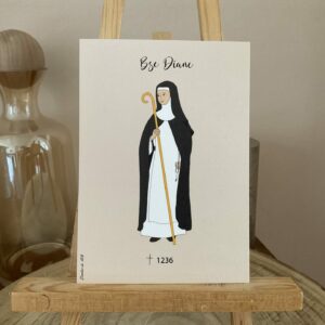 Carte de bienheureuse Diane, format A6