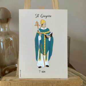 Carte de saint Grégoire le Grand. Format A6