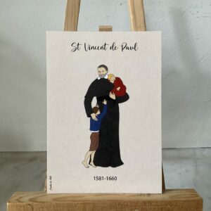 Carte de saint Vincent de Paul, format A6