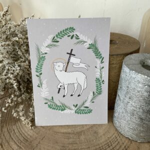 Carte agneau Pascal