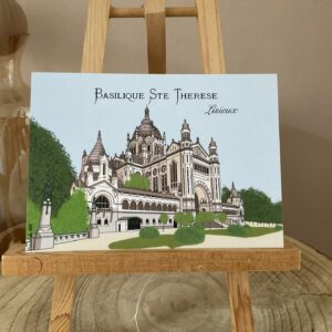 Carte de la basilique sainte Thérèse de Lisieux. Format A6