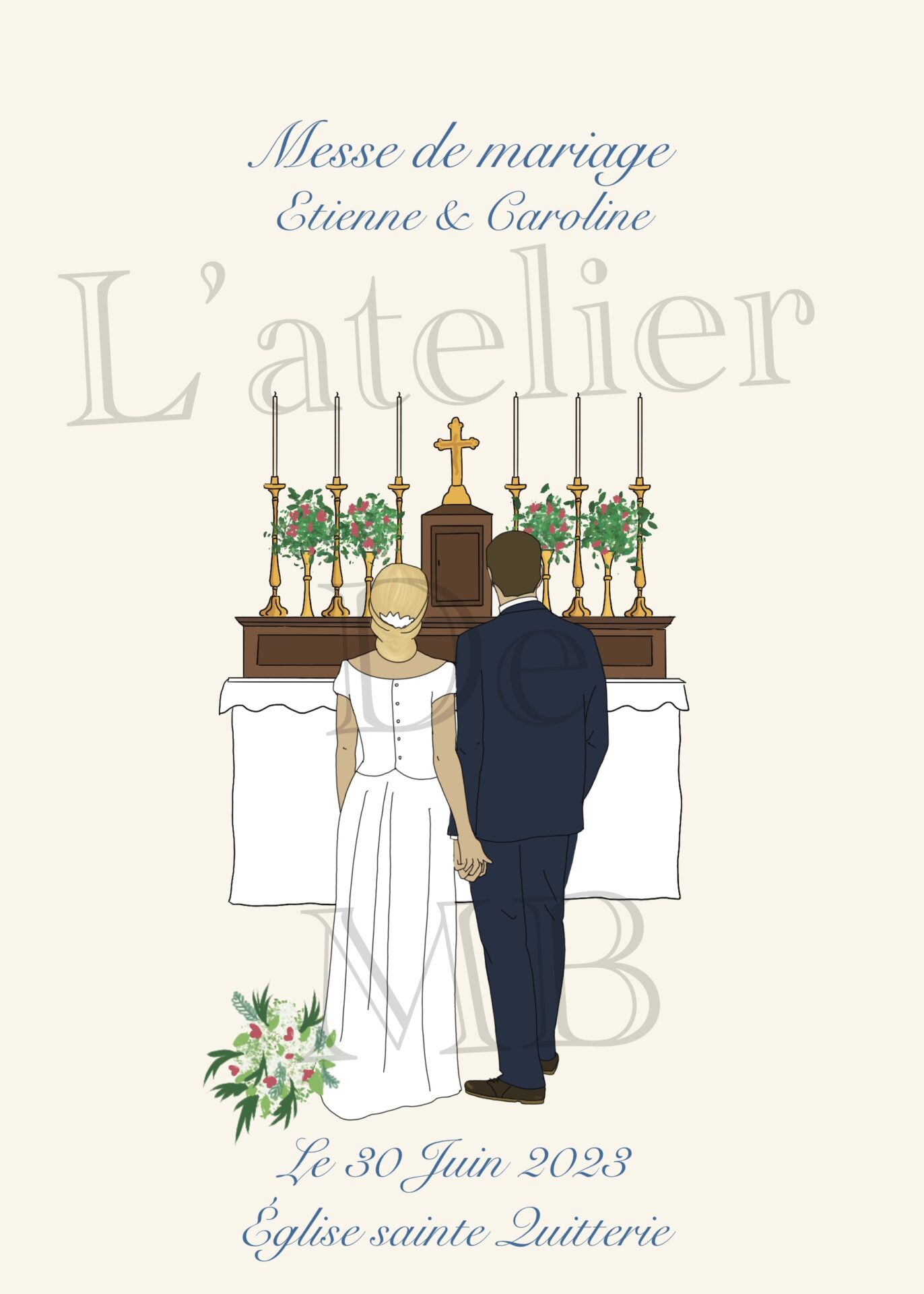 Illustration pour livret de messe