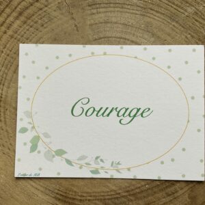 Carte courage à pois