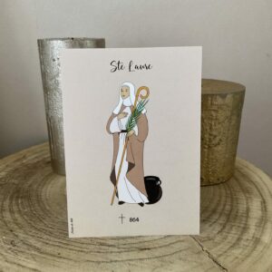 Image de sainte Laure, martyre. Format A6