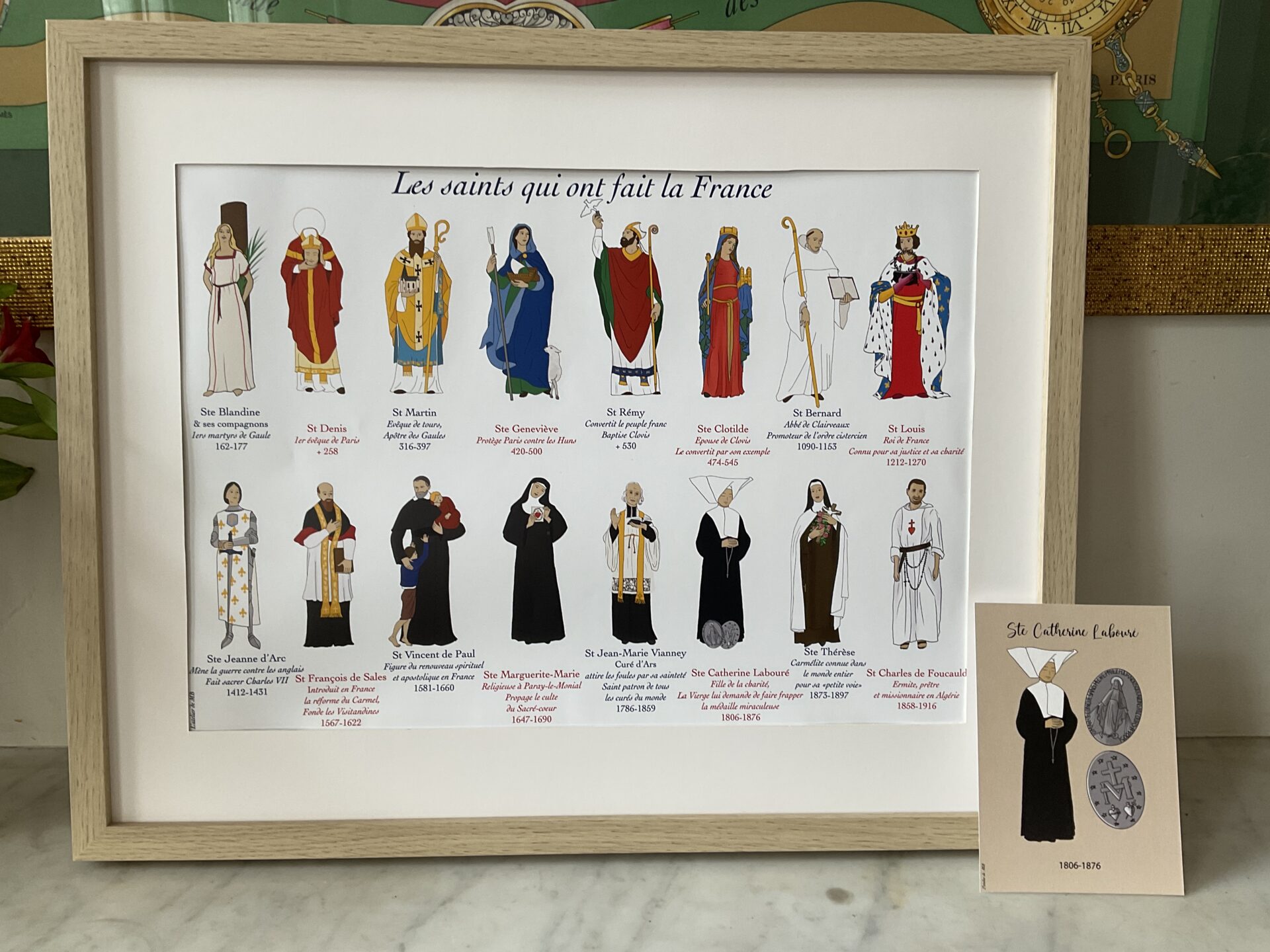 Affiche des saints qui ont fait la France, A4