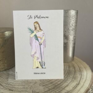 Carte de sainte Philomène martyre.