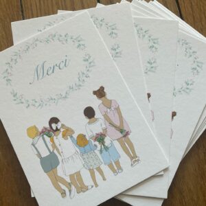 Carte « merci » enfants