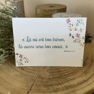 Carte là où est ton trésor.