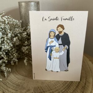 Carte de la sainte famille