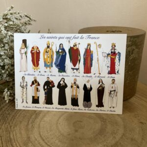 Carte des saints qui ont fait la France