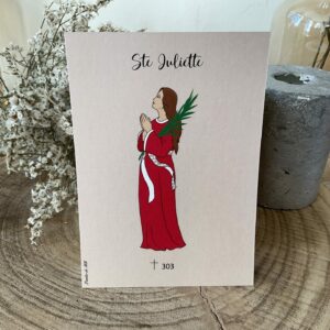 Carte de sainte Juliette