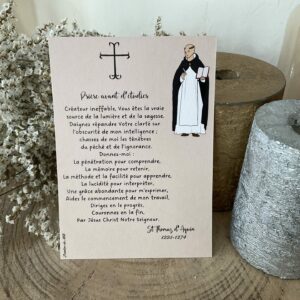 Prière avant d étudier de saint Thomas d Aquin