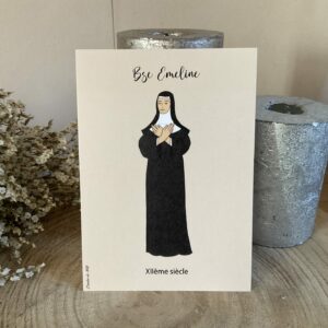 Carte de bienheureuse Emeline