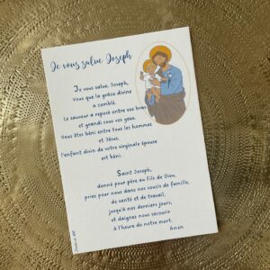 Carte du je vous salue Joseph