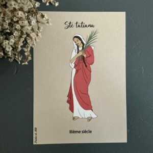 Carte de sainte Tatiana