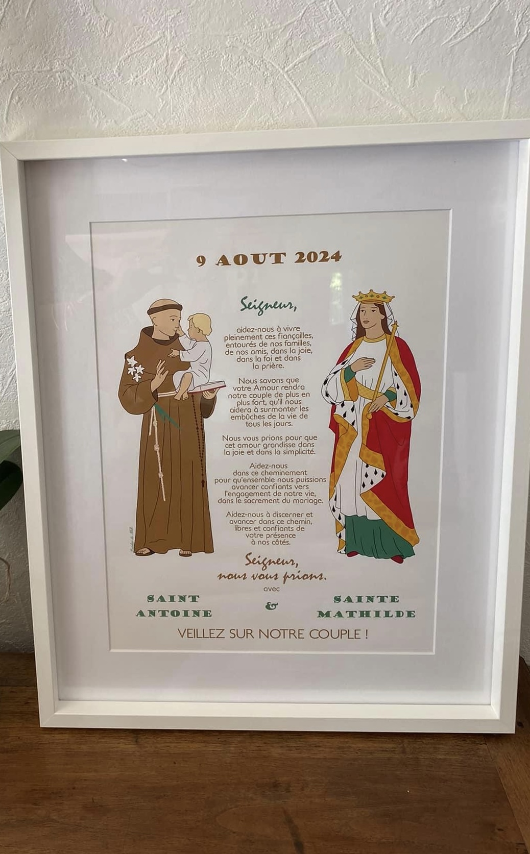 Affiche A3 personnalisée « veillez sur notre couple » – Image 2