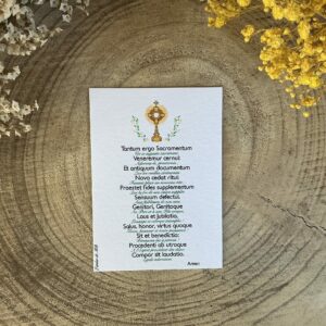 Prière du Tantum Ergo