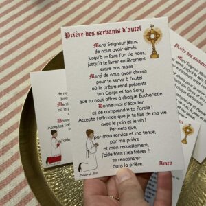 Prière des servants d’autel